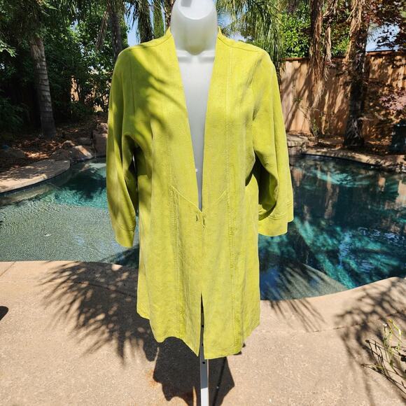 Chartreuse vintage lightwieght jacket - Picture 1 of 5